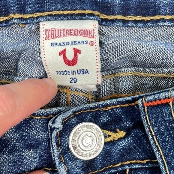 True Religion Joey Bootcut Flare Jeans Pony Express Rodeo Festival Y2K Sz 29 - Picture 13 of 15